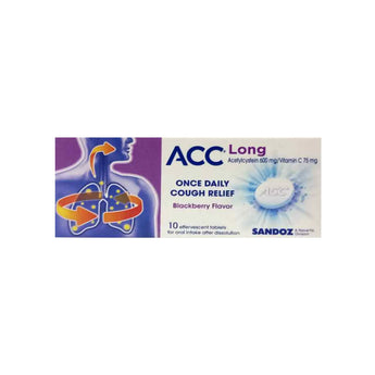 ACC Long 600 mg 10 Effervescent Tabs