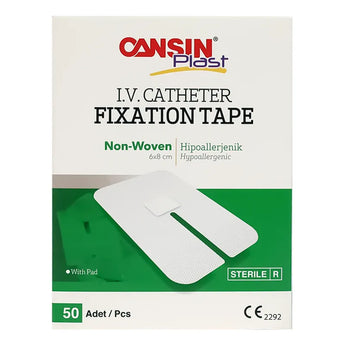 Cansin Plast I.V. Catheter Fixation Tape 6 X 8cm 50 Pcs