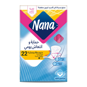 Nana Dailies Fresh Regular To Go Single Wrapped Liners 22 Pcs
