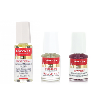 Mavala Secret Of Healthy Nails Kit 3 Items(Mavaderma Kit&Cuticle Oil&Mavadry) Offer