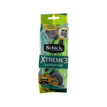 Schick Xtreme 3 Sensitive Men Disposable Razor 7+3 Free
