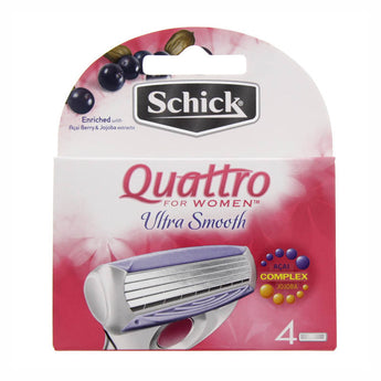 Schick Quattro Women Ultra Smooth Blades 4 Pcs