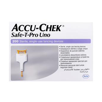 Accu Chek Safe-T Pro Uno Lancet 200'S For Sugar Test