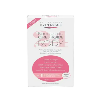 Byphasse Cold Wax Strips Legs & Body For Sensitive Skin 3472