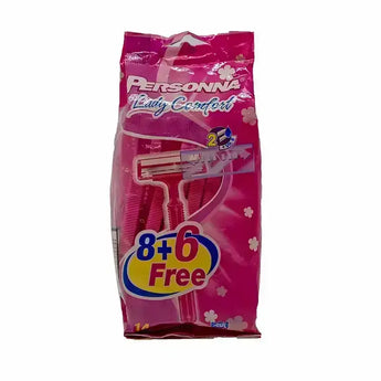 Personna Lady Comfort Razors 8+6 Pcs