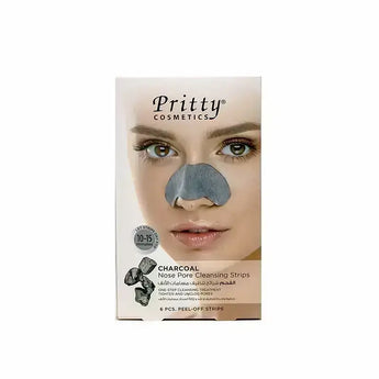 Pritty Nose Pore Cleansing Charcoal Strips 6 Pcs