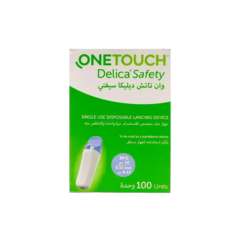 One Touch Delica Safety Single Use Lancing Device 100 Pcs