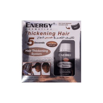 Energy Cosmetics Hair Thickening System Kit - Dark Brown