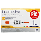 PIC Insumed Syringe 30Gx8mm 30'S