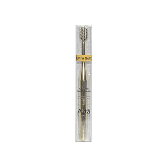 Arta Ultra Soft Golden Toothbrush with Black Bristles 1 Pc