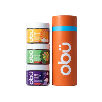 Obu Travel Kit 3 - Vitamin D / Probiotic / Sleep Cherry All 30 Gummies
