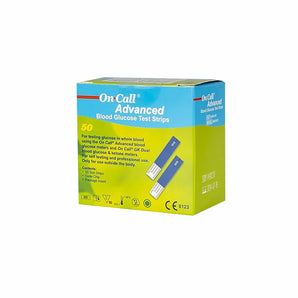 On Call Advanced Strips 50'S glucose check