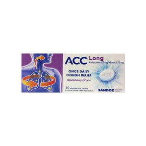 ACC Long 600 mg 10 Effervescent Tabs