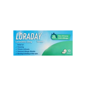 Loraday 10 mg 10 Tabs For Allergy
