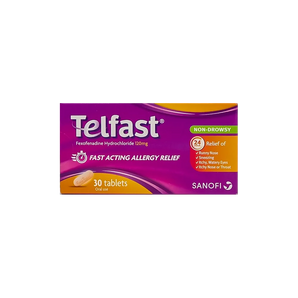 Telfast 120 mg 30 Tabs