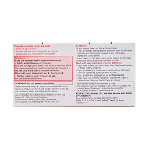 Strepsils Intensive Honey & Lemon Lozenges 16'S