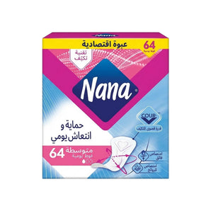 Nana Dailies Fresh Regular Deo Liners Economy Pack 64 Pcs