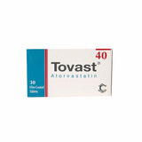 Tovast 40 mg F/C Tabs 30'S
