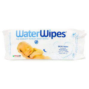 Allergy Uk Water Baby Wipes 60'S 400113 for newborn baby’s skin