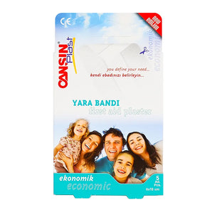 Cansin Plast First Aid Plaster Economic 6 X 10 cm 5 Pcs 218
