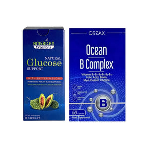 Orzax B COMPLEX + American Creation Glucose Support