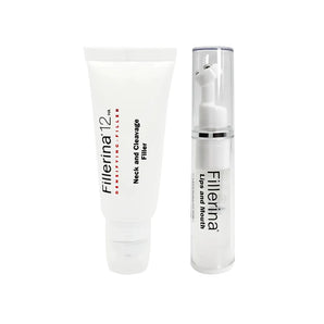 OFFER FILLERINA DENSIFYING 12HA NECK & CLEAVAGE GRADE 5 & FILLER LIP & MOUTH GEL GRAD 3