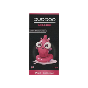 Duddoo Lubricated Plain Condoms 12 Pcs