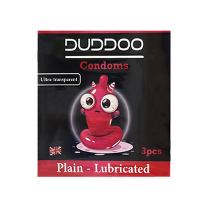 Duddoo Lubricated Plain Condoms 3 Pcs