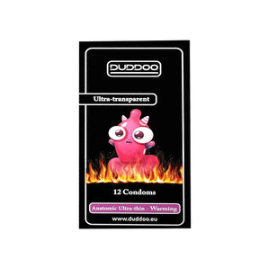 Duddoo Warming Anatomic Ultra Thin Condoms 12 Pcs