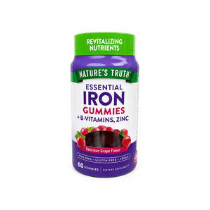 Nature Truth IRON B-VITAMINS, ZINC GUMMIES 60