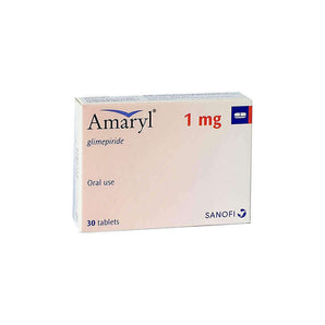 Amaryl 1 mg 30 Tabs For Diabetes