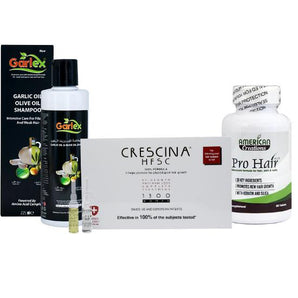 Crescina 1300 Complete Woman + Pro Hair + Garlex Olive Shamp Offer Package
