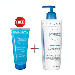 Bioderma Atoderm Nourishing Cream 500Ml+Shower Gel Offer