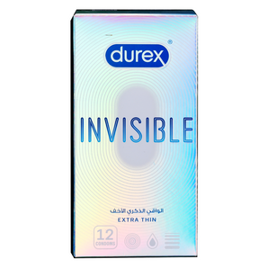 Durex Invisible Condoms 12'S