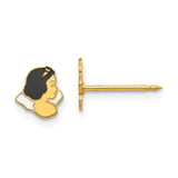 Inverness 832E Disney Snow White Earrings 14KT