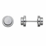 Inverness 810E Stainless Steel Barbell Earrings 7mm