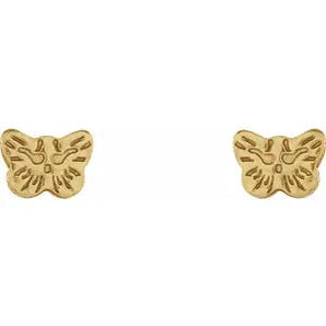 Inverness 60C GP Butterfly Earrings 24KT
