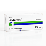 Aldomet 250 mg 30 Tabs For High Blood Pressure