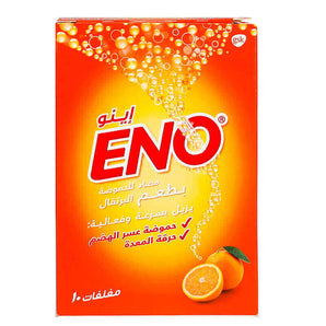 ملح إينو الفوّار بنكهة البرتقال، 10 أكياس