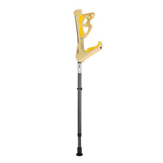 FDI Premium Elbow Crutch Beige With Yellow Grip OP 01/06 1 Pc