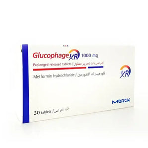 Glucophage XR 1000 mg 30 Tabs For Diabetes