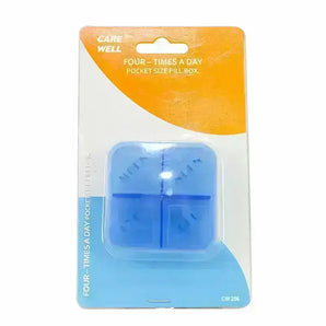 Care Well Four Times A Day Pill Box CW206 C102043