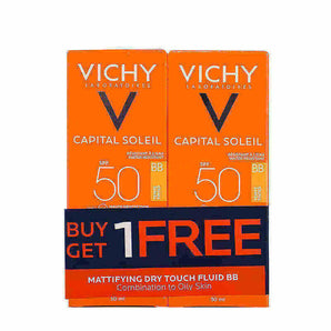 Vichy Capital Soleil BB SPF 50 Tinted Dry Touch Face Fluid Offer 1+1