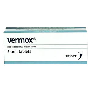 Vermox 100 mg 6 Tabs Anti Anthelmintic