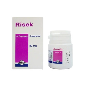 Risek 20 mg 14 Caps For heartburn