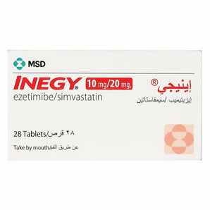 أقراص إينيجي 10/20 ملغ، 28 قرصًا، خافض للدهون في الدم