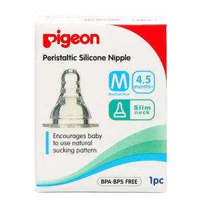 Pigeon Peristaltic Silicone Nipple 'M' 4-5 Months 1'S 17347