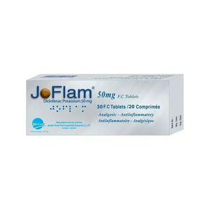أقراص Joflam 50 ملغ مغلّفة بطبقة رقيقة، 30 قرصًا