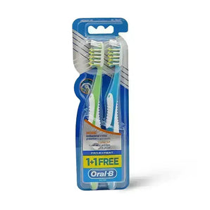 Oral B Pro Expert Anti Bac Toothbrush Medium 1+1 Free