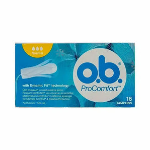 Johnson O.B. Pro Comfort Normal Tampons 16 Pcs
